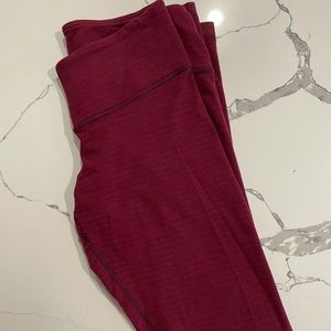 Burgundy Lululemon Leggings